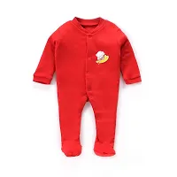 Mahadev Selection 100% Cotton Rompers/Sleepsuits/Jumpsuit/Night Suits for Baby Boys  Girls, Infants, New Borns (6_9 months, red)-thumb2