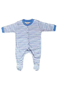 mahadev selection Adorable Rompers for Babies - Comfortable and Stylish for Boys and Girls Set of 3 (0-3 Months, Blue)-thumb1