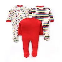 Mahadev Selection 100% Cotton Rompers/Sleepsuits/Jumpsuit/Night Suits for Baby Boys  Girls, Infants, New Borns (6_9 months, red)-thumb1
