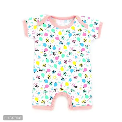 Mahadev Selection Baby Cotton Bodysuit/Romper/Onesie/Dungaree Knee Length For Baby Boys And Baby Girls (Pack of 3) (0_3 Months, Light pink)-thumb3