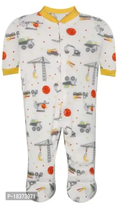 Full Sleeves Rompers For Baby Boys And Baby Girls Made Of Cotton Bodysuit Printed Sleepsuits Overalls Summer Winter All Seasons In Pack Of 3-thumb4