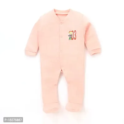 Mahadev Selection 100% Cotton Rompers/Sleepsuits/Jumpsuit/Night Suits for Baby Boys  Girls, Infants, New Borns (3_ 6 months, light pink)-thumb3