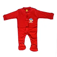 mahadev selection Adorable Rompers for Babies - Comfortable and Stylish for Boys and Girls Set of 3 (0-3 Months, Red)-thumb2