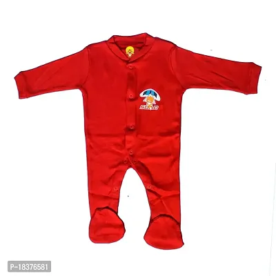 mahadev selection Adorable Rompers for Babies - Comfortable and Stylish for Boys and Girls Set of 3 (0-3 Months, Red)-thumb3