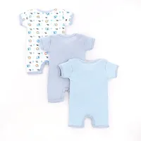Mahadev Selection Baby Cotton Bodysuit/Romper/Onesie/Dungaree Knee Length For Baby Boys And Baby Girls (Pack of 3)-thumb1