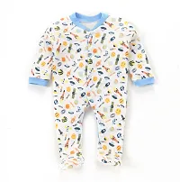 Mahadev Selection 100% Cotton Rompers/Sleepsuits/Jumpsuit/Night Suits for Baby Boys  Girls, Infants, New Borns (9_12 months, blue)-thumb4