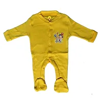 mahadev selection Adorable Rompers for Babies - Comfortable and Stylish for Boys and Girls Set of 3 (0-3 Months, Yellow)-thumb2