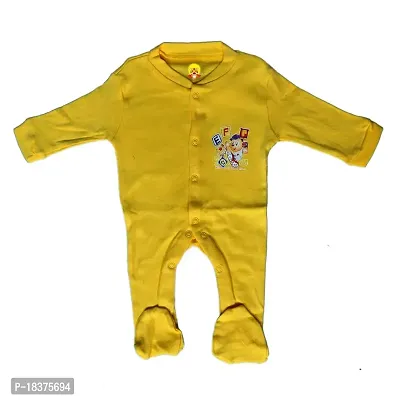 mahadev selection Adorable Rompers for Babies - Comfortable and Stylish for Boys and Girls Set of 3 (0-3 Months, Yellow)-thumb3