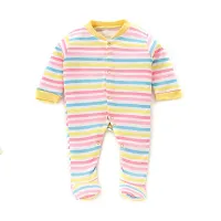 Mahadev Selection 100% Cotton Rompers/Sleepsuits/Jumpsuit/Night Suits for Baby Boys  Girls, Infants, New Borns (9_12 months, yellow)-thumb3