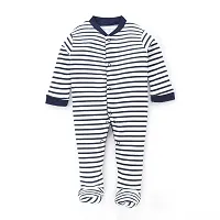 Mahadev Selection 100% Cotton Rompers/Sleepsuits/Jumpsuit/Night Suits for Baby Boys  Girls, Infants, New Borns (0_3 months, navy blue)-thumb3