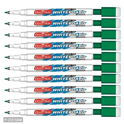Soni Officemate Whiteboard Marker Green Pack of 10-thumb0