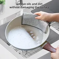 Non-Scratch Wire Dishcloth  Gaps Cleaning Brush,  30 pcs-thumb3