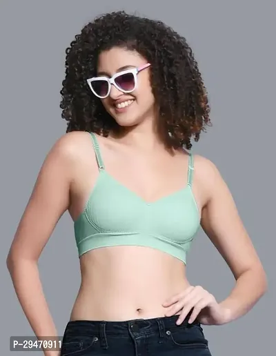 Fancy cotton Solid Bra For Women