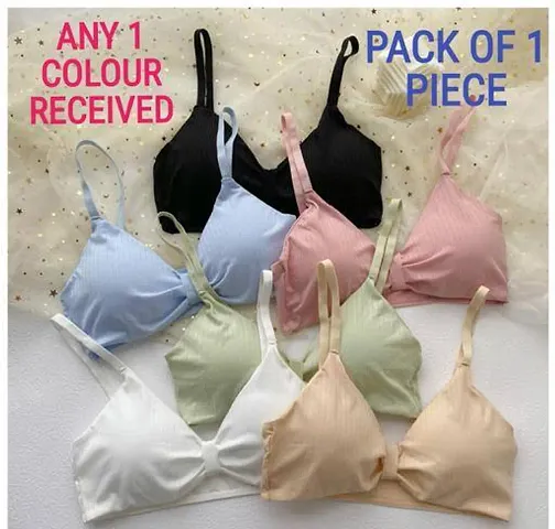 Comfortable Solid Basic Bras For Women Pack Of-6