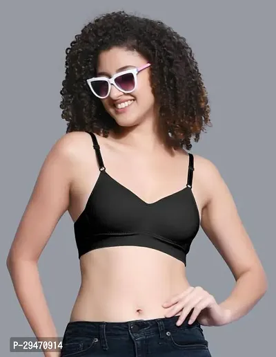 Fancy cotton Solid Bra For Women