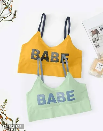 Stylish Cotton Printed Bras For Women Pack of 2