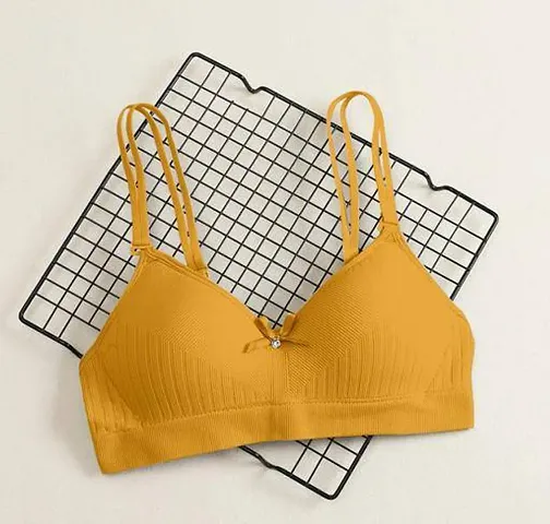 Comfortable Polycotton Solid Basic Bras For Women Pack Of-1