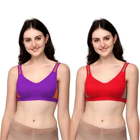 Womens Everyday Wear Non Padded Bra Pack Of 2