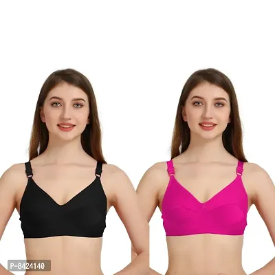 Stylish Womens Everyday Wear Non Padded  Bra PACK OF 2