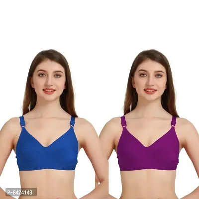 Stylish Womens Everyday Wear Non Padded  Bra PACK OF 2