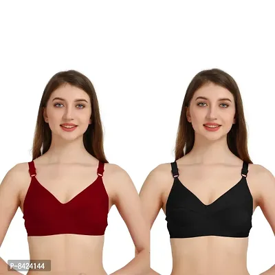 Stylish Womens Everyday Wear Non Padded  Bra PACK OF 2-thumb0