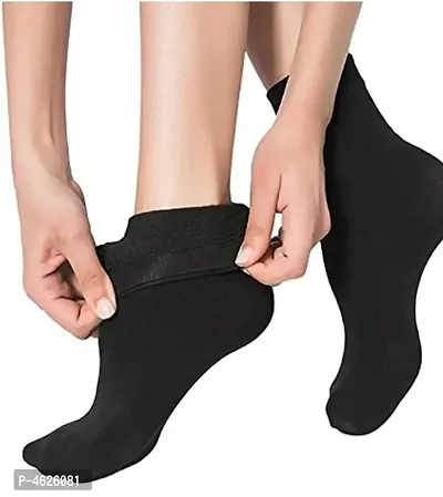Useful Cotton With Spandex Mid-Calf Length Socks For Women