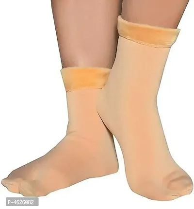 Useful Cotton With Spandex Mid-Calf Length Socks For Women