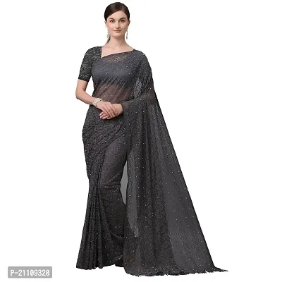 Fancy Net Saree with Blouse Piece for Women