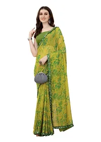 Fancy Georgette Saree with Blouse Piece for Women-thumb1