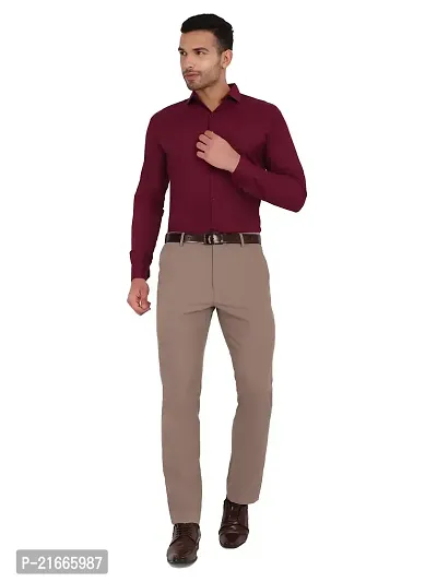 Comfortable Maroon Cotton Long Sleeves For Men