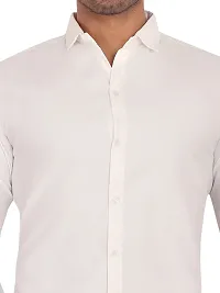 Comfortable White Cotton Long Sleeves For Men-thumb2