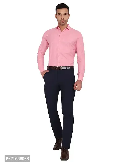 Comfortable  Pink Cotton Long Sleeves For Men