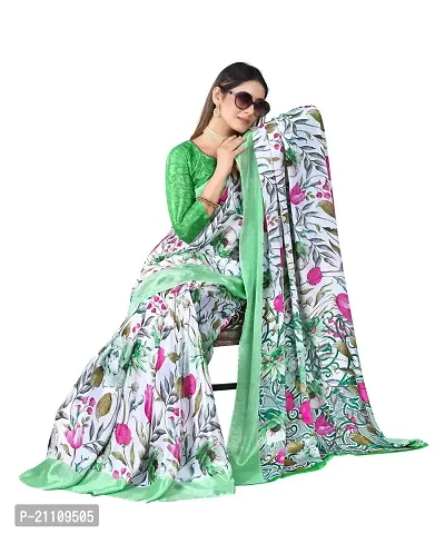 Fancy Chiffon Saree with Blouse Piece for Women-thumb2