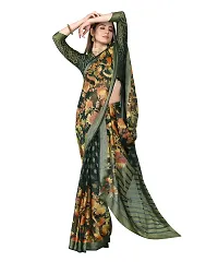 Fancy Chiffon Saree with Blouse Piece for Women-thumb2