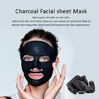 MasKing Diva Charcoal Facial Sheet Mask For Anti Acne, Skin Renewal, Glowing  Skin Purifying Ideal For Women  Men (Combo Pack of 4) | Diva Litchi Nail Polish Remover 30 Round Pads (Pack of 1)-thumb3