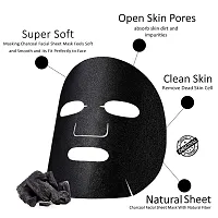 Masking Beauty Diva Facial Sheet Mask Aloe Vera and Bamboo, Tea-tree Charcoal facial Sheet Mask Combo Pack of 02-thumb4