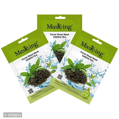 Masking Beauty Facial Sheet Mask Green Tea (Pack Of 1)