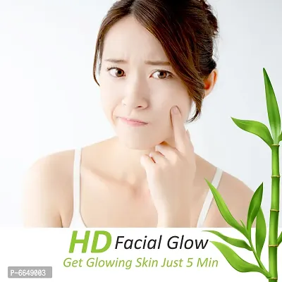 Facial Sheet Mask For Women Glowing Skin Bamboo Based Sheet Mask - Pack Of 12, 20 Grams Each-thumb3