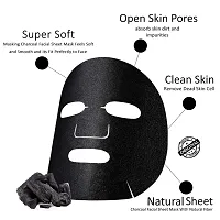 Masking Beauty Facial Sheet Mask of Green Tea for Skin Hydrating 20ml (Pack Of 1)  Masking Diva Tomato, Ginseng  Charcoal Facial Sheet Mask for Skin Renewal 25ml (Pack Of 1) for Women  Men-thumb3