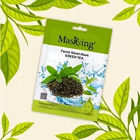 Masking Beauty Facial Sheet Mask Green Tea (Pack Of 1)-thumb1