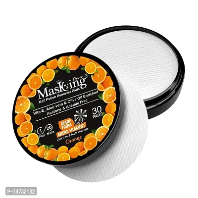 MasKing Beauty Facial Sheet Mask with Real extract of Kiwi, Honey, Aloe Vera  Rice Ideal for Women  Men (Combo Pack of 4) | Diva Orange Nail Polish Remover 30 Round Pads (Pack of 1)-thumb4