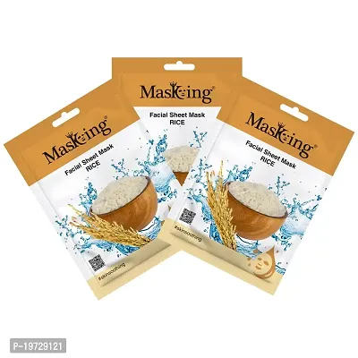 Masking Beauty Facial Sheet Mask Rice (Pack Of 1)