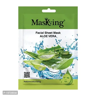 Masking Beauty Facial Sheet Mask Aloe Vera (Pack Of 1)