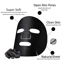 Masking Beauty Facial Sheet Mask of Cucumber for Skin Calming 20ml (Pack Of 1)  Masking Diva Neem, Tulsi, Turmeric  Charcoal Facial Sheet Mask for Anti Acne 25ml (Pack Of 1) for Women  Men-thumb3