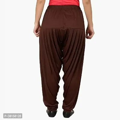 Fabulous Brown Lycra Solid Salwars Patiala Pant For Women-thumb2