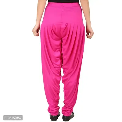 Fabulous Pink Lycra Solid Salwars Patiala Pant For Women-thumb2