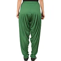 Fabulous Green Lycra Solid Salwars Patiala Pant For Women-thumb1