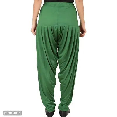 Fabulous Green Lycra Solid Salwars Patiala Pant For Women-thumb2