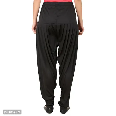 Fabulous Black Lycra Solid Salwars Patiala Pant For Women-thumb2