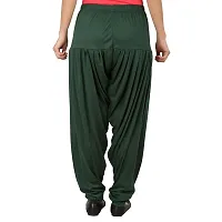 Fabulous Green Lycra Solid Salwars Patiala Pant For Women-thumb1